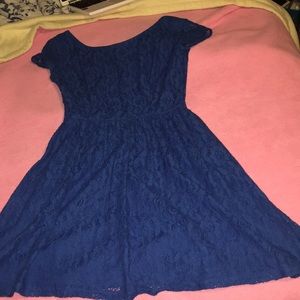 Lace blue dress